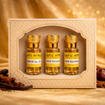 Luxury Attar Combo Set New Shanaya , Mahraz & amp; Ameer Al Oud (3×6 ML) - Image 3
