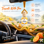 Orange Car Hanging Perfume - Image 2