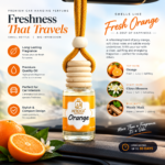 Orange Car Hanging Perfume - Image 3